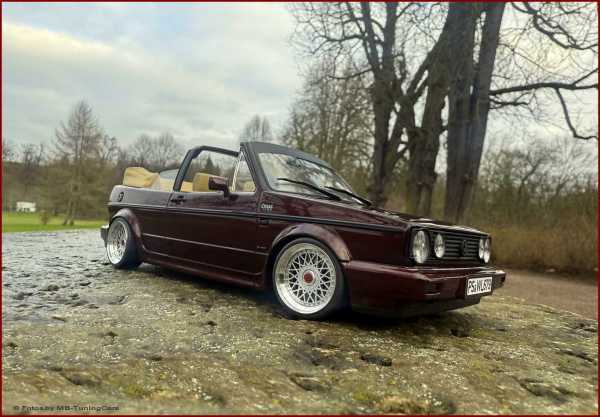 1:18 VW Golf I Cabrio Classic Line Red Edition + BBS RS inkl.OVP